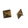 Ćwiek gwóźdź ozdobny piramida 28x28mm złoto antyczne mod.2