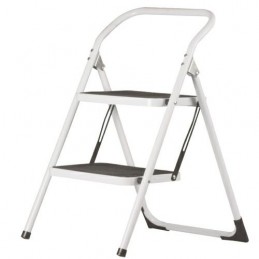 Drabinka rozkładana 2 stopnie biała udźwig 150kg 47x57x76mm mod.480