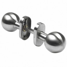 Gałka 11AL podwójna stała INOX