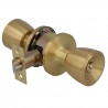 Gałka z zamkiem hotelowa mod.603 mosiądz satyna