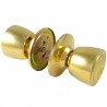 Gałka drzwiowa stała podwójna mod. 607 mosiądz polerowany