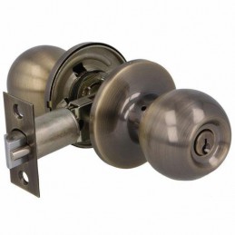 Gałka z zamkiem złoto antyczne Hotelowa mod. 613