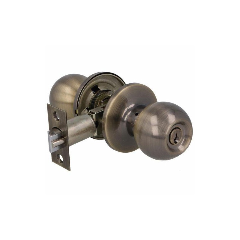 Gałka z zamkiem złoto antyczne Hotelowa mod. 613