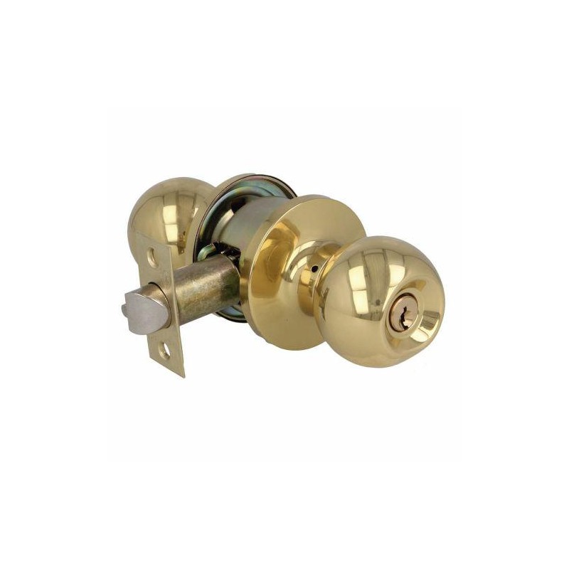 Gałka 613-z zamkiem mosiężna polero