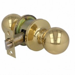 Gałka 613-z zamkiem mosiężna polero