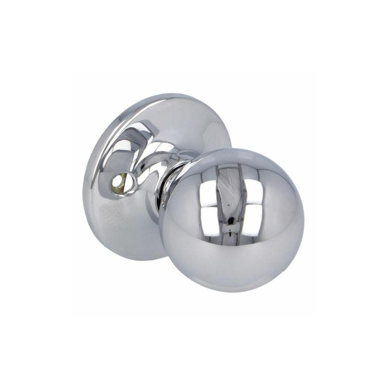 Gałka drzwiowa stała mod. 615 mosiądz chrom połysk