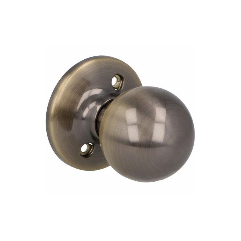 Gałka drzwiowa stała 51mm mod. 615 mosiądz złoto antyczne