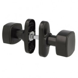 Gałka 6807 dwustr. obrot. alum czarn DIS