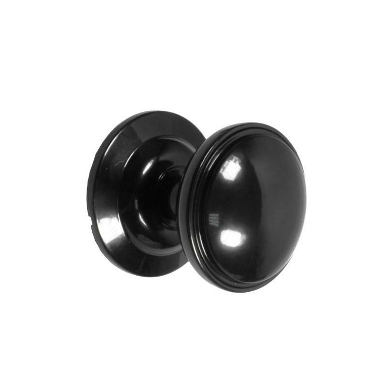 Gałka drzwiowa dekoracyjna stała 70mm czarna połysk