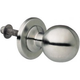 Gałka drzwiowa stała 66mm stal nierdz. inox pusta mod. 11