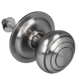 Gałka drzwiowa stała mod. 14 - 61 pełna mosiądz chrom mat