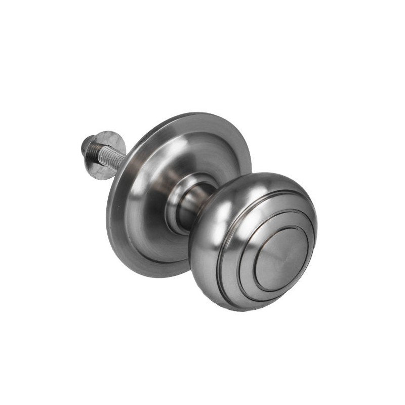 Gałka drzwiowa stała mod. 14 - 61 pełna mosiądz chrom mat