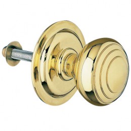 Gałka drzwiowa stała mod. 14 - 61 pełna mosiądz lakierowany