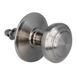 Gałka drzwiowa stała mod. 15 - 70 pełna mosiądz chrom mat