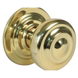 Gałka drzwiowa stała mod. 51 - 70 pusta mosiądz lakierowany