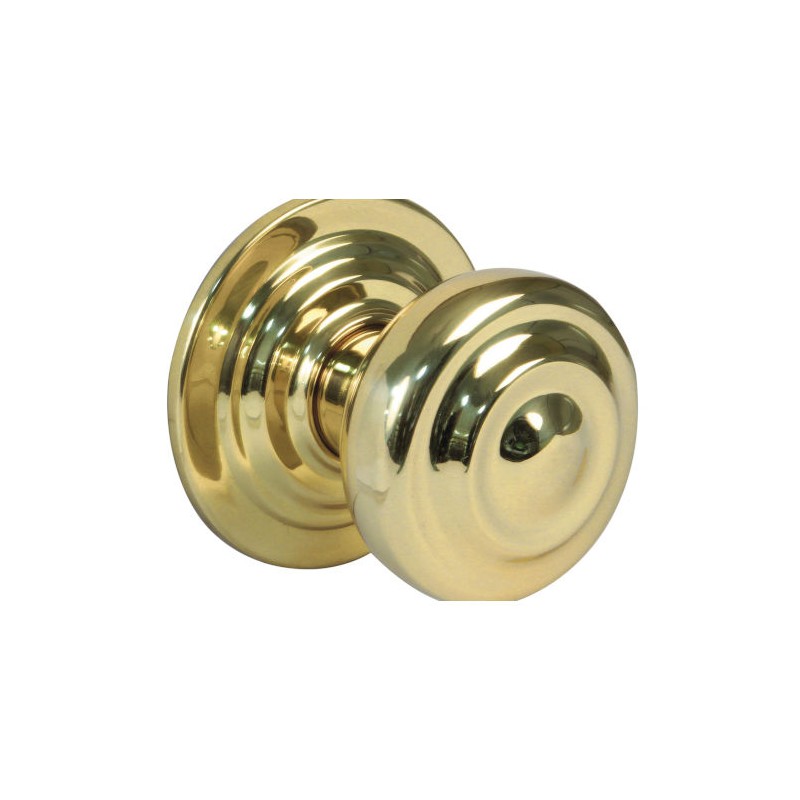 Gałka drzwiowa stała mod. 51 - 70 pusta mosiądz lakierowany