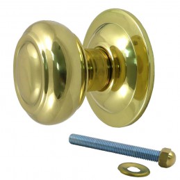 Gałka drzwiowa stała mod. 53 - 70 pusta mosiądz lakierowany