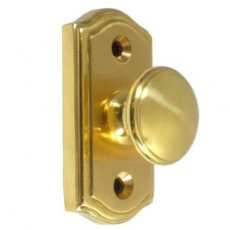 Gałka z szyldem 60x30mm mosiężna mod.20