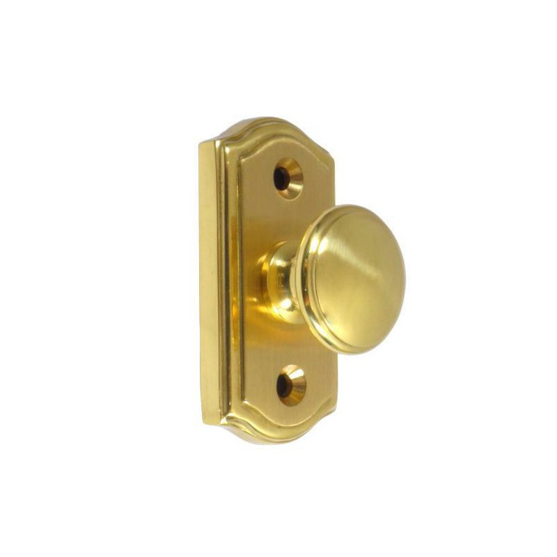 Gałka z szyldem 60x30mm mosiężna mod.20