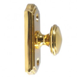 Gałka z szyldem 60x30mm mosiężna mod.20