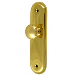 Gałka z szyldem 125x34mm mosiężna lakierowana mod.24