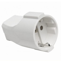 Gniazdo elektr.3241 uziem.białe