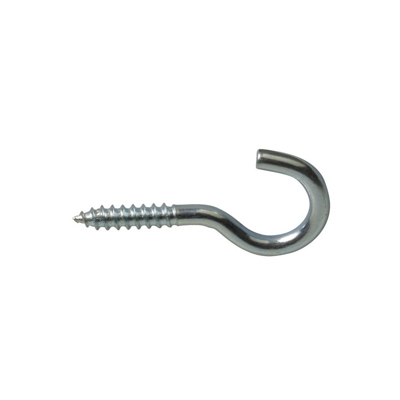 Hak półpełny haczyk wkręcany 2x16mm cynkowany 26szt.