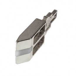 Języczek zamka MEDIANA E60 niklowany nylonowo-metalowy