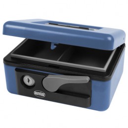 Kasetka na pieniądze niebieska 165x125x80mm