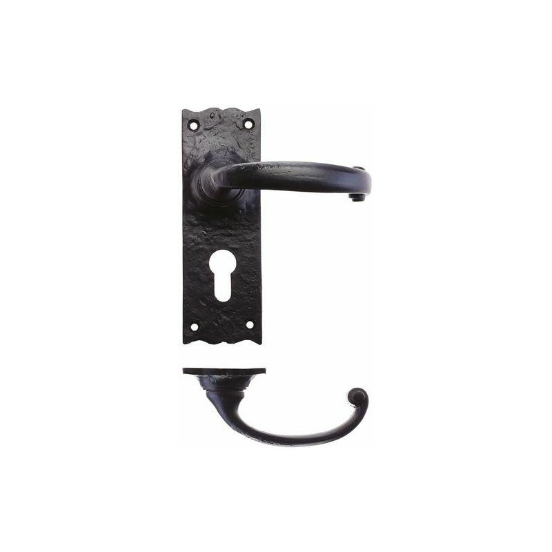 Klamka 50x150 czarna na wkładkę