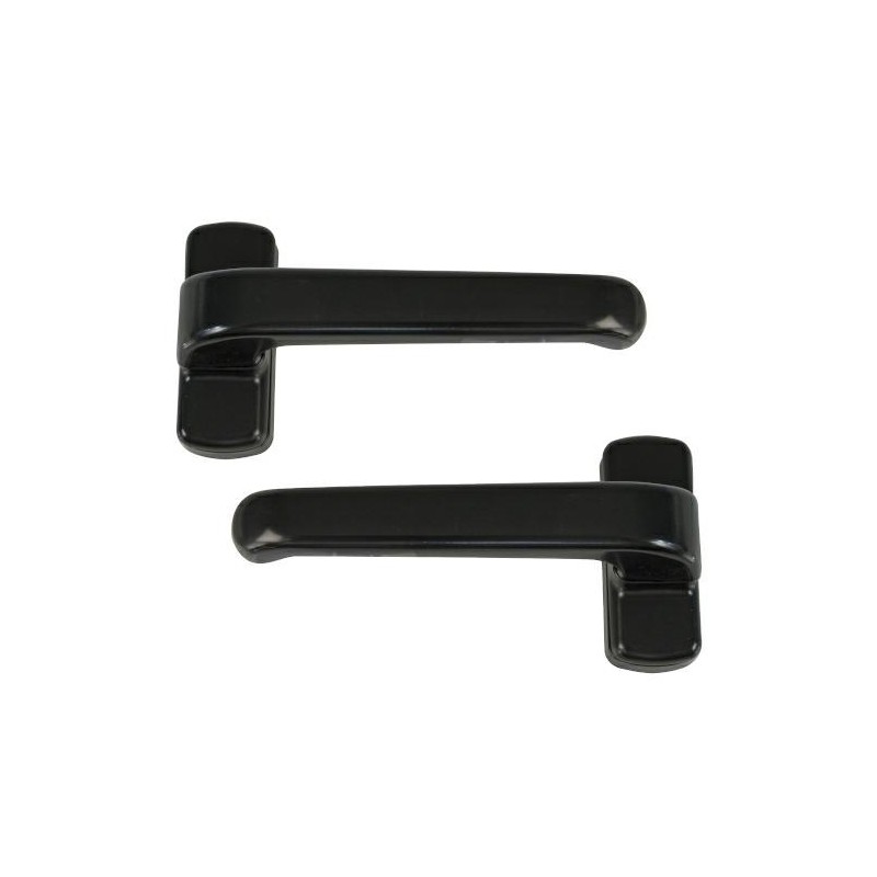 Klamka aluminiowa Epsilon czarna kpl.