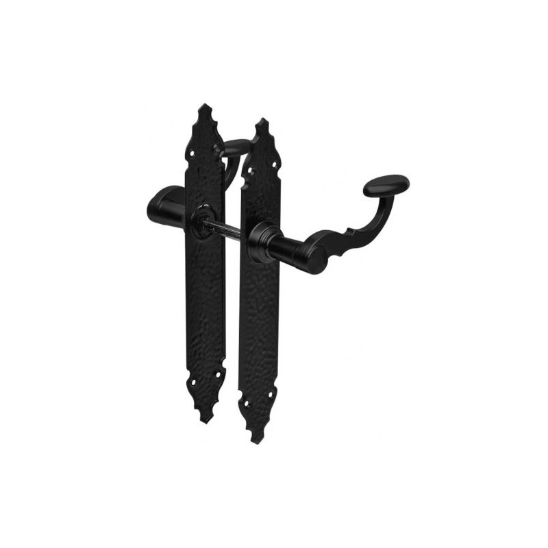 Klamka czarna bez otworu szyld 280x44mm mod.100P AMIG