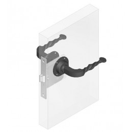 Klamka AMIG 101R-60 czarna