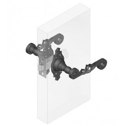 Klamka AMIG 102K-100x44 czarna