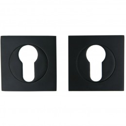 Klamka BOLONIA czarna kpl. z szydami na wkładkę