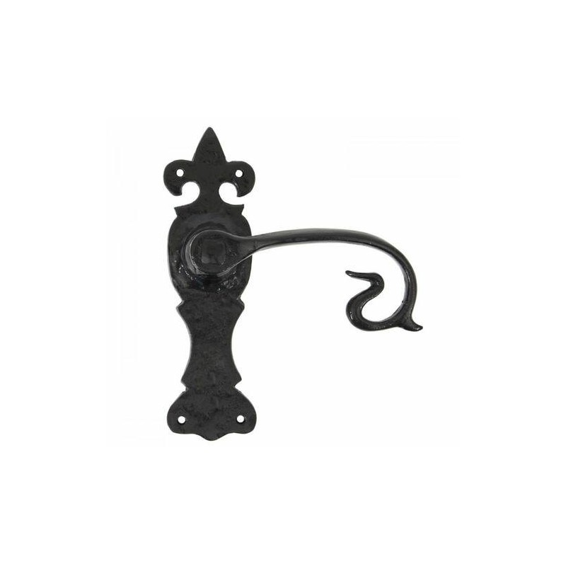 Klamka drzwiowa Curly 165x51x5 czarna