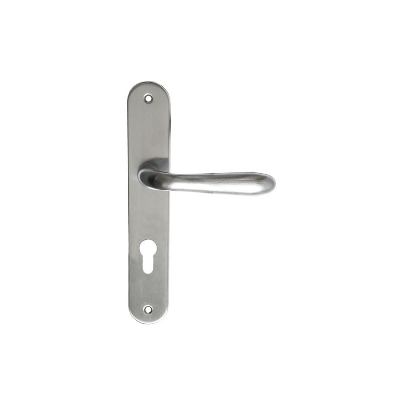 Klamka FLY wkładka 72mm długi szyld chrom satyna 130/202L