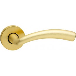 Klamka na rozecie HORNET 145/273 mosiądz satyna