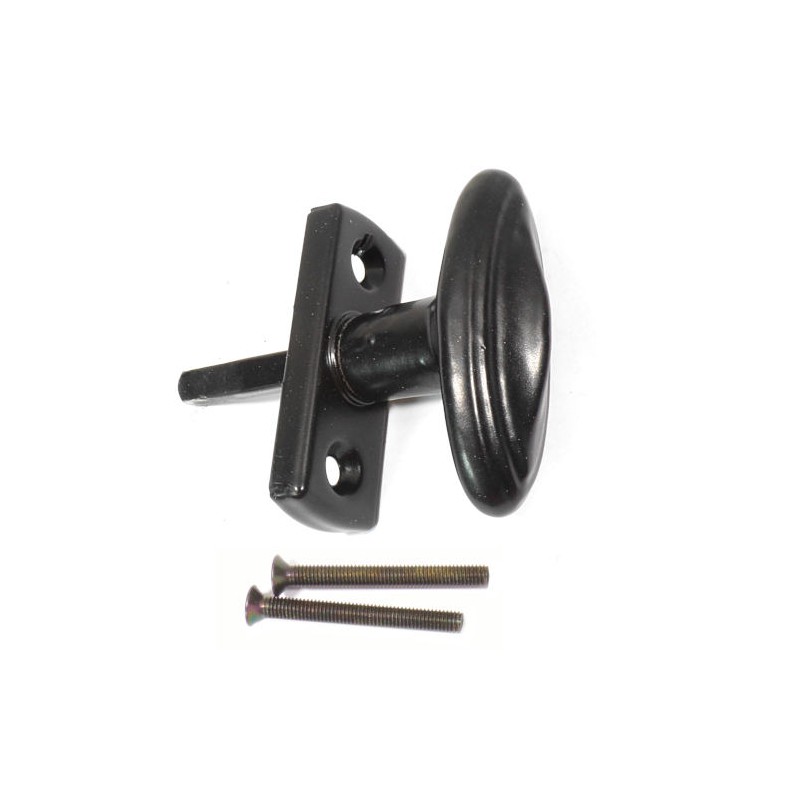 Klamka okienna czarna, kwadrat 7x7x65