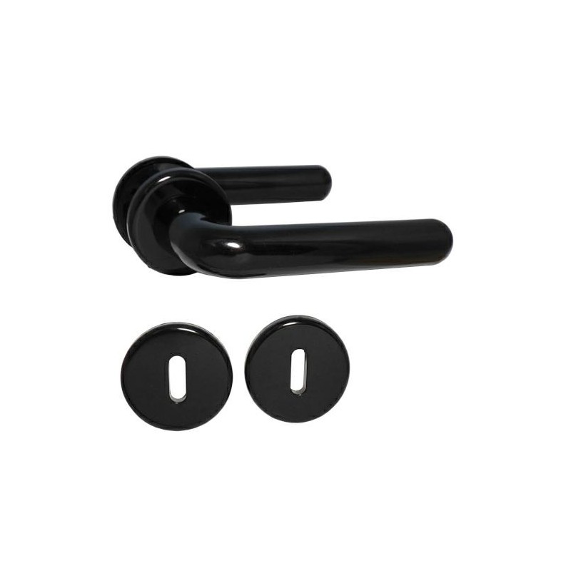 Klamka z rozetą klucz MARGHERITA czarna