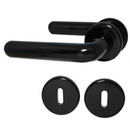 Klamka z rozetą klucz MARGHERITA czarna