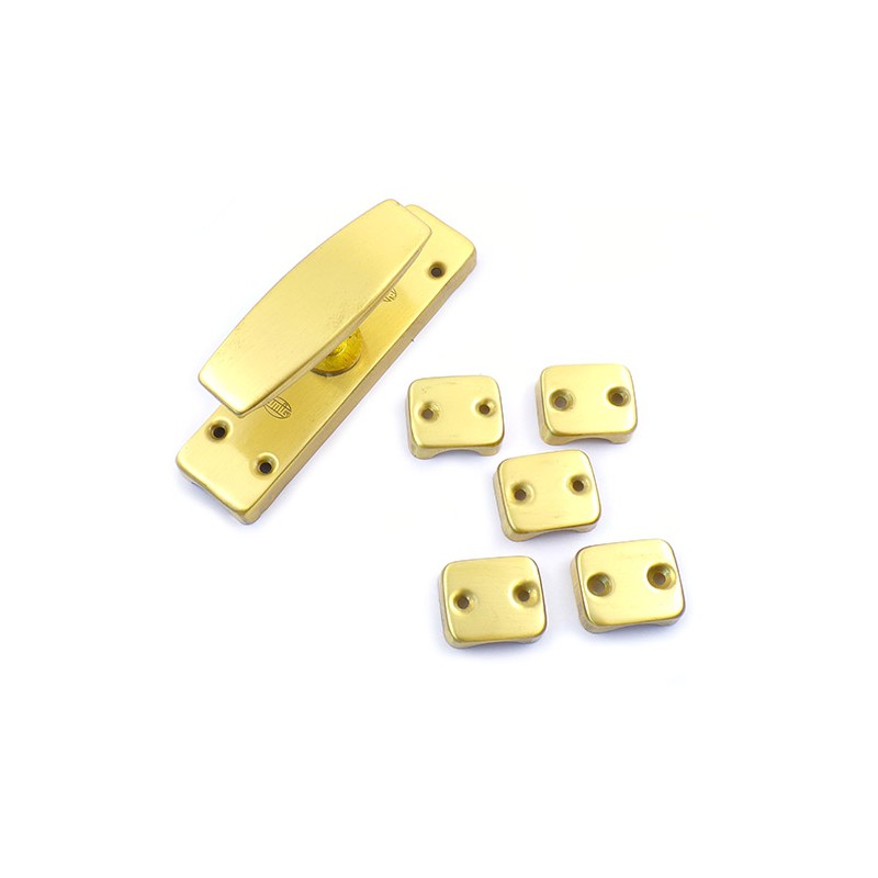 Klamka z zamknięc. zasuwnicy 19 mosiężny