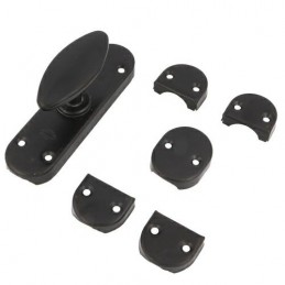 Klamka z zamknięc. zasuwnicy 7 czarny