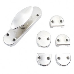 Klamka z zamknięc. zasuwnicy 7 niklowan