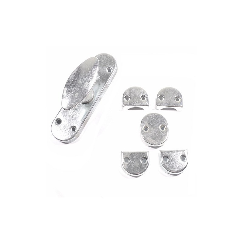 Klamka z zamknięc. zasuwnicy 8 cynkowan