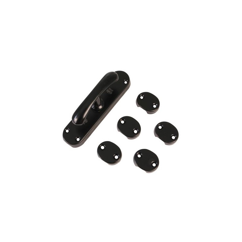 Klamka z zamknięc. zasuwnicy LOLA czarny