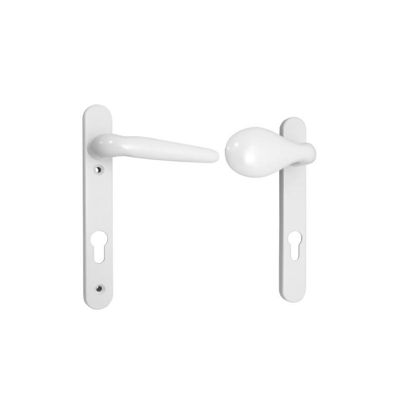 Klamko gałka Overture - kr.szyld biała DH-Z or DH-A 210 L1/L1 klamka-gałka