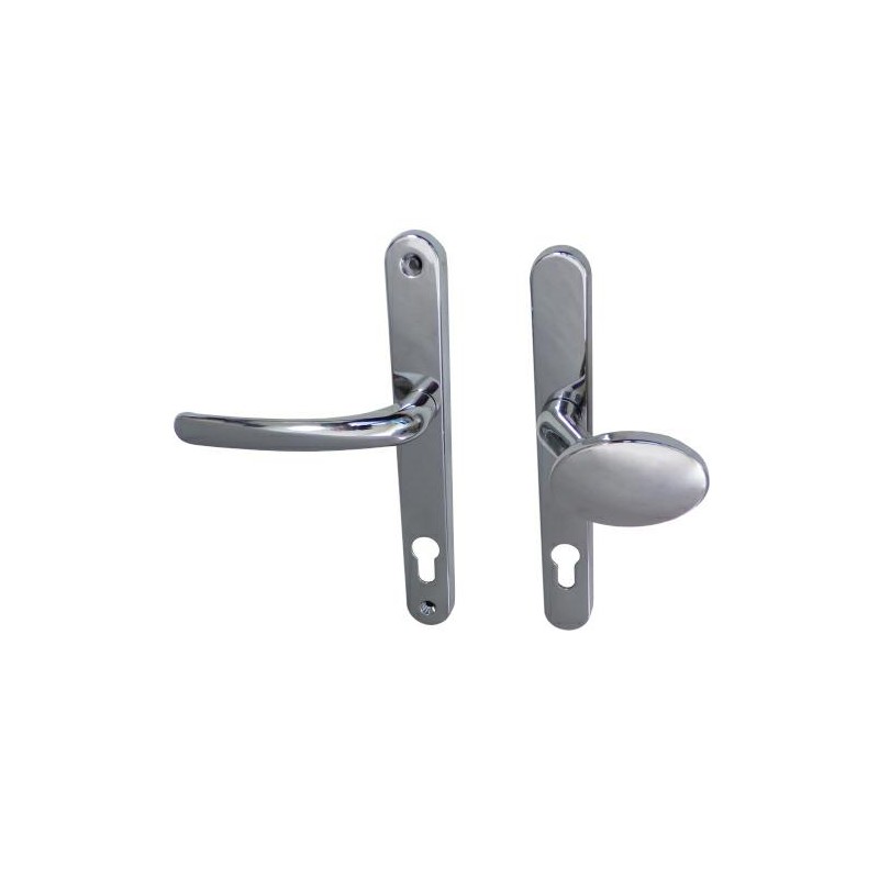 Klamko-gałka Balmoral na wkładkę 92mm chromowana FRENCH L/L