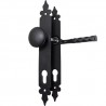 Klamko-gałka stała na wkładkę 90 czarna szyld 270x36mm mod. 106PB90