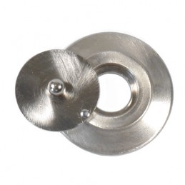 Klapka wewnętrzna wizjera fi. 16mm chrom mat szyld 45mm mod. 2